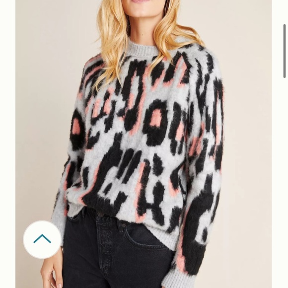 Anthropologie Gisella Cheetah Sweater, Small, Like new! - Picture 1 of 5
